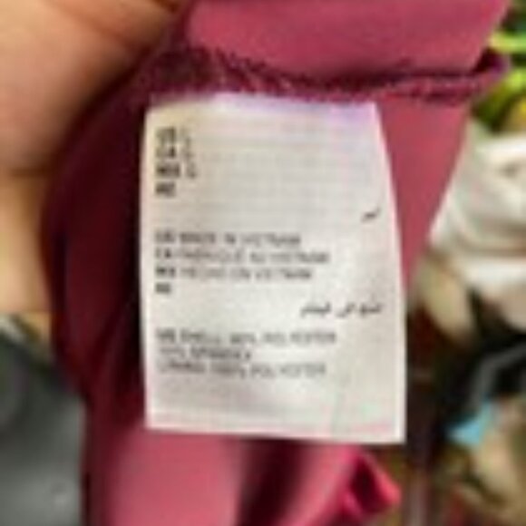 Whimsygoth INC Burgundy Velvet Peep Hole Front Long Sleeve L Y2K 90s Vampirecore - Picture 5 of 5